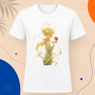 Pánské tričko - Růže ve větru - Malý princ - Le petit prince
